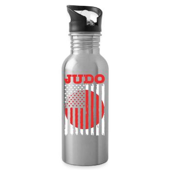 Judo - Trinkflasche mit integriertem Trinkhalm - Lightsilver - Rechts