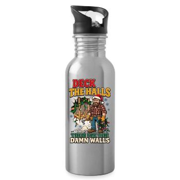 Dekoriere die Flure und repariere dann die Wände - Trinkflasche mit integriertem Trinkhalm - Lightsilver - Rechts