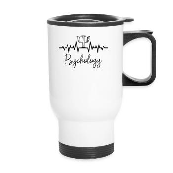 Psychologe - Thermobecher mit Tragegriff - Weiß - Vorne
