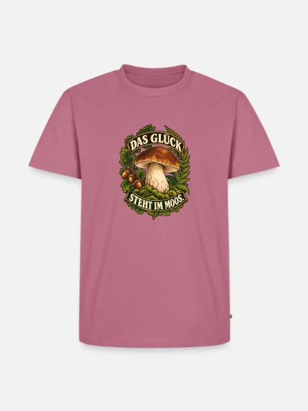 Moospilz Glücksbanner - Männer Premium Bio T-Shirt - Mauve