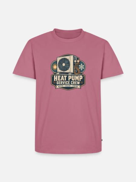Heat Pump Service Crew Wärmepumpe - Männer Premium Bio T-Shirt - Mauve
