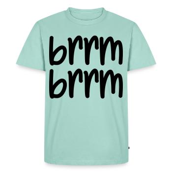 brrm brrm - Men's Premium Organic T-Shirt - mint  - Front - Nico (187cm)