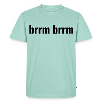 brrm brrm - Men's Premium Organic T-Shirt - mint  - Front - Nico (187cm)