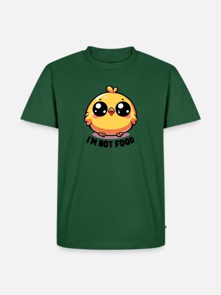 I'm not food - Männer Premium Bio T-Shirt - Flaschengrün