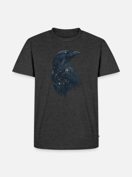 Raven - Men's Premium Organic T-Shirt - heather anthracite