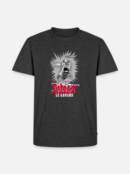 Asterix & Obelix - Asteriy Dynamics - Men's Premium Organic T-Shirt - heather anthracite