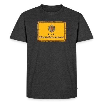 Vintage Österreich k.u.k. Vorstadtcasanova - Männer Premium Bio T-Shirt - Anthrazit meliert - Vorne - Nico (187cm)