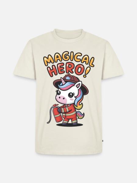 Magical Hero! - Men's Premium Organic T-Shirt - off white