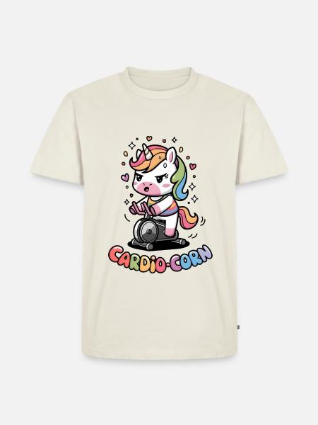 Cardio-maïs - T-shirt Premium bio Homme - blanc cassé