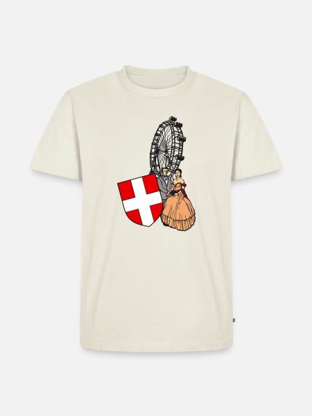 Vienna Panorama - Men's Premium Organic T-Shirt - off white