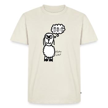 Mathe ScHoF - Männer Premium Bio T-Shirt - Naturweiß - Vorne - Nico (187cm)