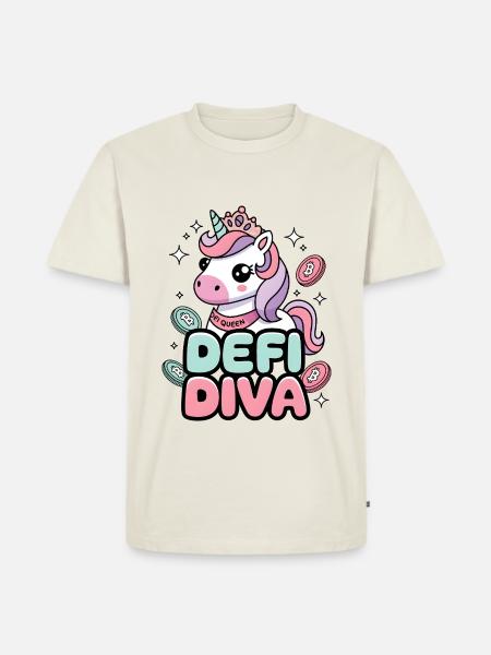 Defi Diva - Männer Premium Bio T-Shirt - Naturweiß