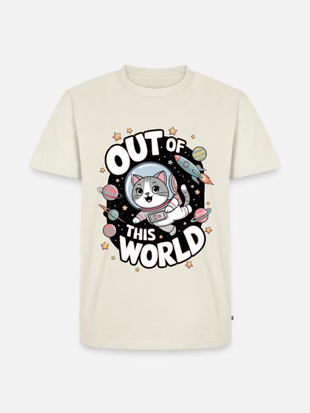 Out Of This World - Men's Premium Organic T-Shirt - off white