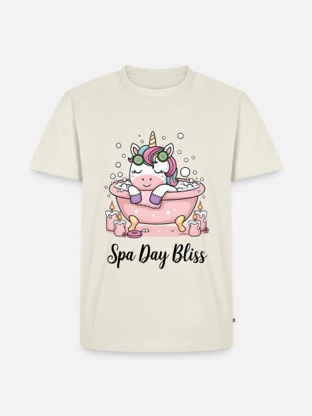 Spa Day Bliss. - Men's Premium Organic T-Shirt - off white