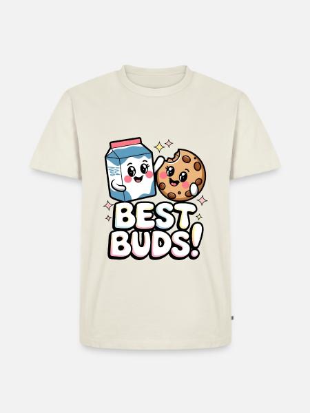 Best Buds! - Men's Premium Organic T-Shirt - off white