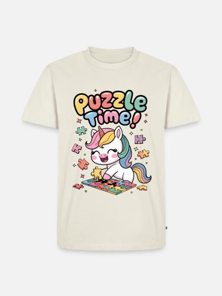 Puzzle Time! - Men's Premium Organic T-Shirt - off white