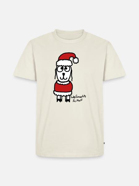 Weihnachts ScHoF - Männer Premium Bio T-Shirt - Naturweiß