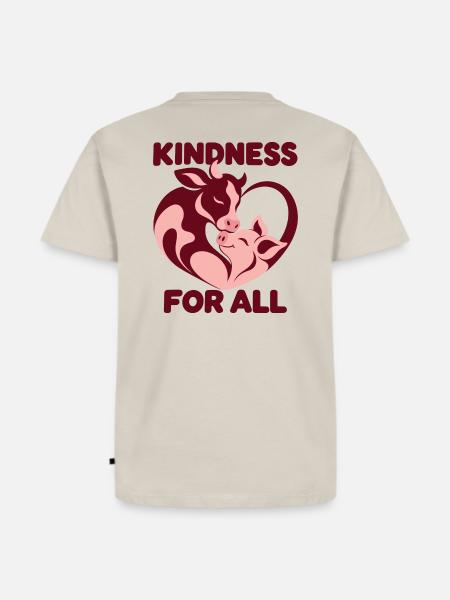 Kindness For All Animals - Männer Premium Bio T-Shirt - Beige
