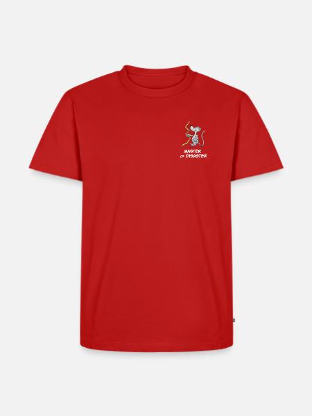 Master of Disaster (Heimwerker-Maus) - Männer Premium Bio T-Shirt - Rot