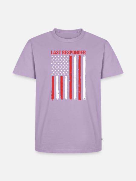 Bestattung USA - Männer Premium Bio T-Shirt - Lavendel