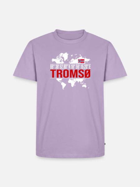Tromsø - Männer Premium Bio T-Shirt - Lavendel