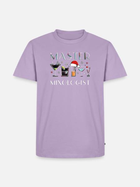 Master Mixologist Barkeeper Cocktail Weihnachten - Männer Premium Bio T-Shirt - Lavendel