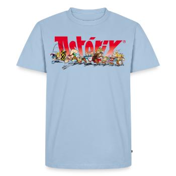 Asterix & Obelix Rennstart - Männer Premium Bio T-Shirt - Hellblau - Vorne - Nico (187cm)