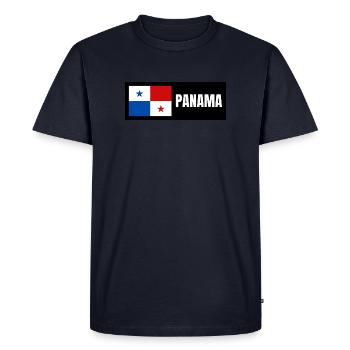 Drapeau du Panama - T-shirt Premium bio Homme - bleu marine - Devant - Nico (187cm)