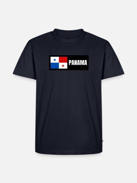 Panama Flagge - Männer Premium Bio T-Shirt - Navy
