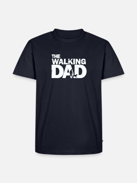 The walking dad - Männer Premium Bio T-Shirt - Navy