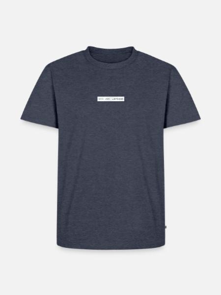 bin auf Lepschi - Männer Premium Bio T-Shirt - Jeansblau