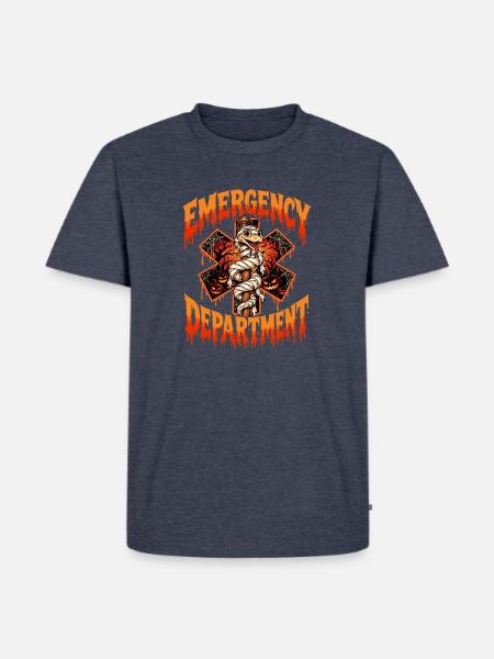 Notaufnahme – Sanitäter Dunkelhumor EMS - Männer Premium Bio T-Shirt - Jeansblau 