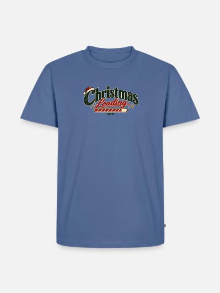 Christmas Loading – Minimalist Christmas - Männer Premium Bio T-Shirt - Taubenblau