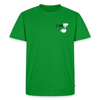 Siebträger. - Männer Premium Bio T-Shirt - Grün - Vorne - Nico (187cm)