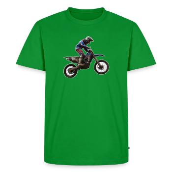 enduro - Männer Premium Bio T-Shirt - Grün - Vorne - Nico (187cm)