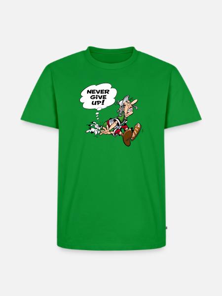Asterix & Obelix geben niemals auf - Männer Premium Bio T-Shirt - Grün
