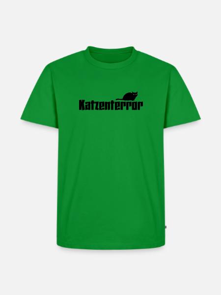Katze - Männer Premium Bio T-Shirt - Grün