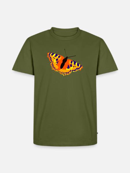 butterfly - Men's Premium Organic T-Shirt - khaki