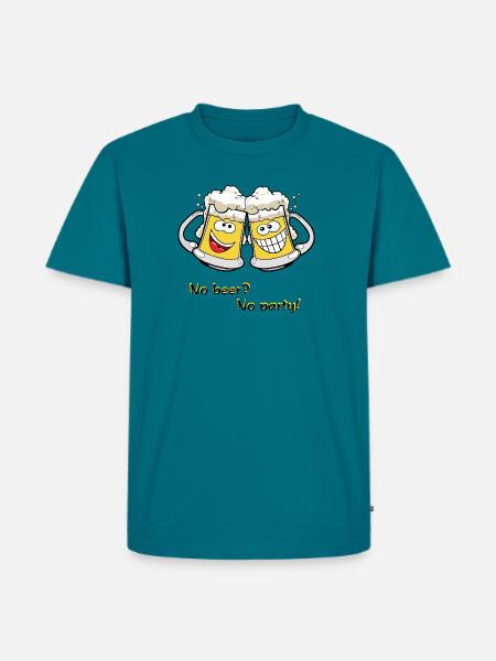 Chopes à bière - T-shirt Premium bio Homme - bleu pétrole