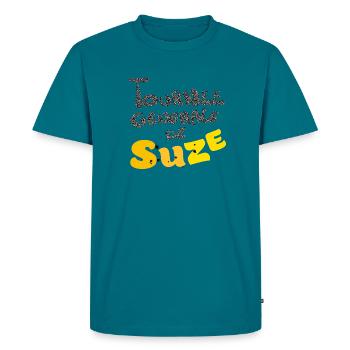 Suzee funny - T-shirt Premium bio Homme - bleu pétrole - Devant - AI Model Male 185 dark (185cm)