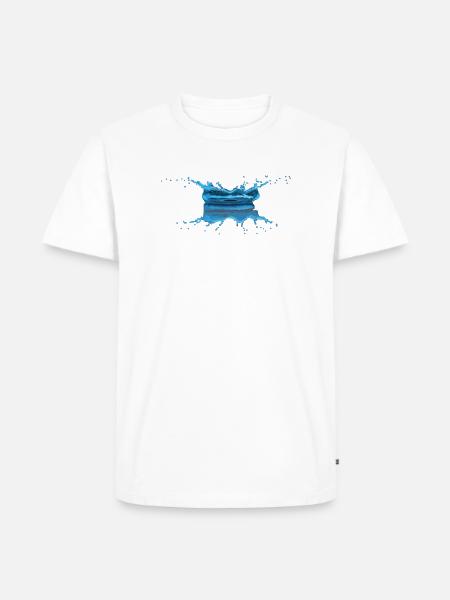 Water drop - Men's Premium Organic T-Shirt - white