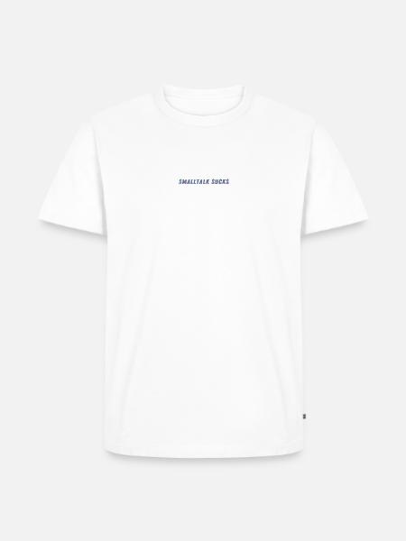 SMALLTALK SUCKS - Spread it! - Männer Premium Bio T-Shirt - Weiß