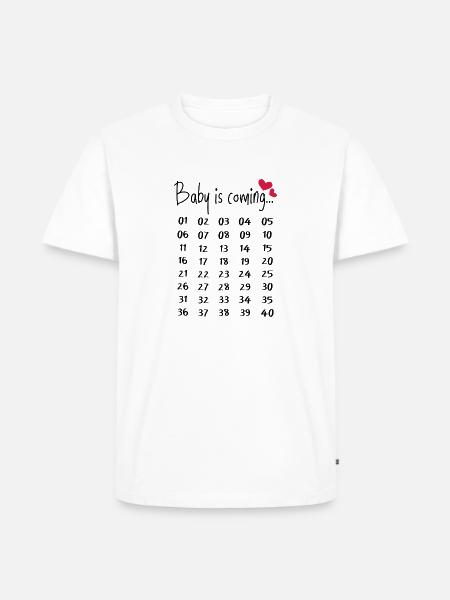 Sjov graviditet gravid gave forældre - Herre Premium økologisk T-shirt - hvid