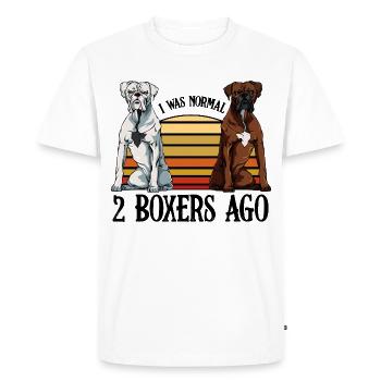boxeur - T-shirt Premium bio Homme - blanc - Devant - Nico (187cm)