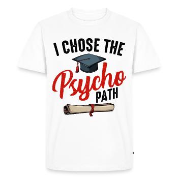psychologist - Men's Premium Organic T-Shirt - white - Front - Nico (187cm)