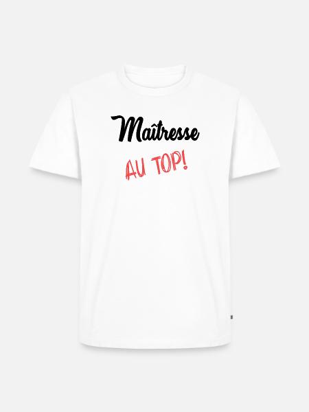 MISTRESS - Men's Premium Organic T-Shirt - white