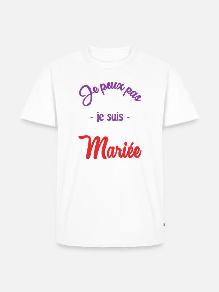MARIEE. FUTURE MARIEE - T-shirt Premium bio Homme - blanc