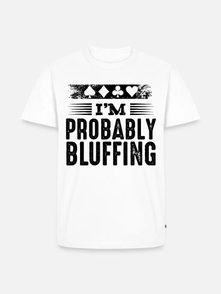 Poker - Men's Premium Organic T-Shirt - white