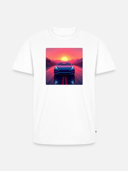 Electric Highway - Men's Premium Organic T-Shirt - white