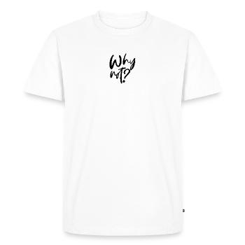 Pourquoi pas? - T-shirt Premium bio Homme - blanc - Devant - Nico (187cm)